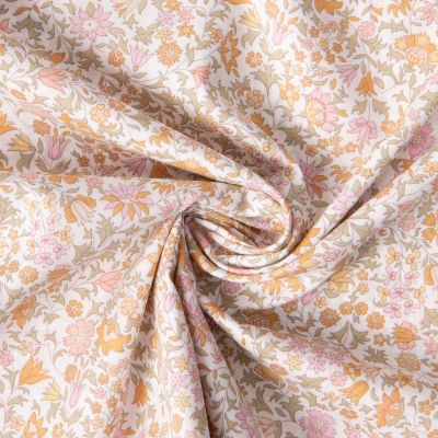 Tissu Liberty of London Library Edit II Pastel sur fond Blanc - Par 10 cm