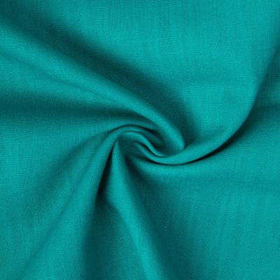 Tissu 100% Lin uni Bleu pétrole - Par 10 cm