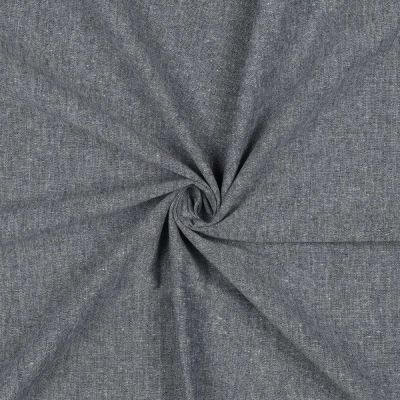 Tissu Coton fil teint Louis sur fond Bleu marine - Par 10 cm