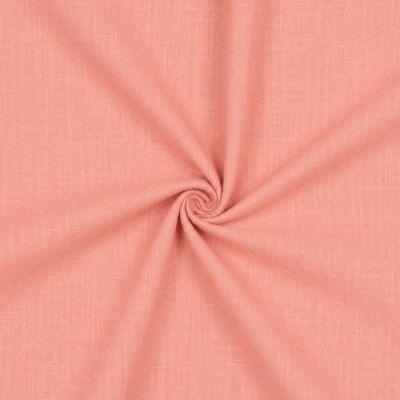Tissu Lin Coton lavé uni Rose - Par 10 cm