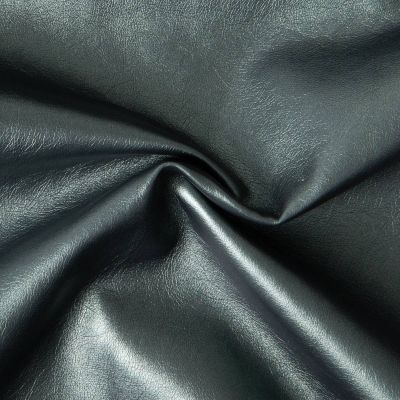 Tissu Simili cuir d&#039;habillement métallisé souple uni Vert - Par 10 cm