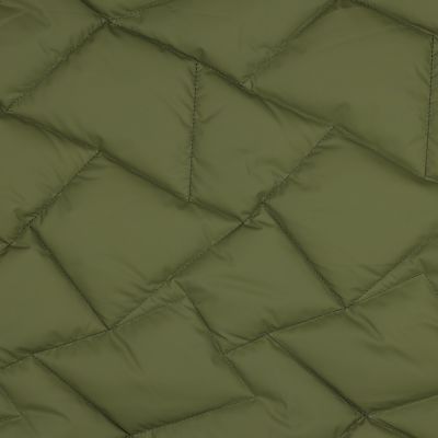 Coupon Tissu Doudoune matelassé Boréal uni Vert kaki - Coupon de 30 cm