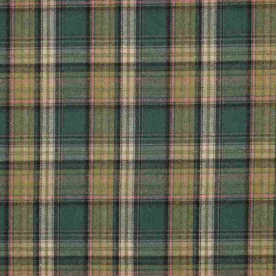 Tissus Tartan Ecossais Macleod touché laine léger Vert gazon - Par 10 cm