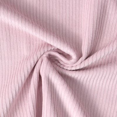 Tissu Velours Grosses côtes Mauve pâle - Par 10 cm