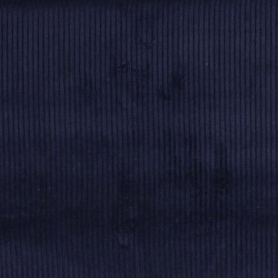 Tissu Velours Grosses côtes Bleu marine x10cm