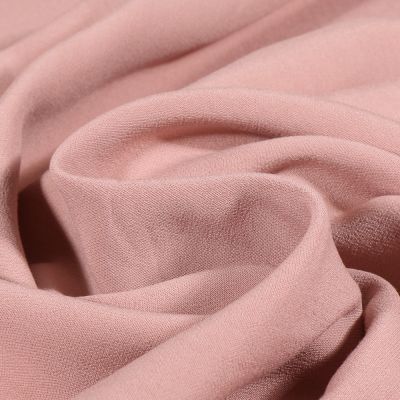 Tissu Viscose Maribel uni Rose poudré - Par 10 cm