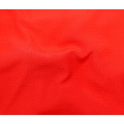 Tissu Viscose Rajah sur fond Rouge - Par 10 cm