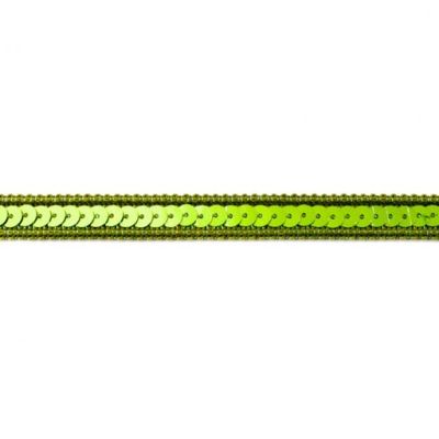 Galon Sequins 10mm Vert citron x1m