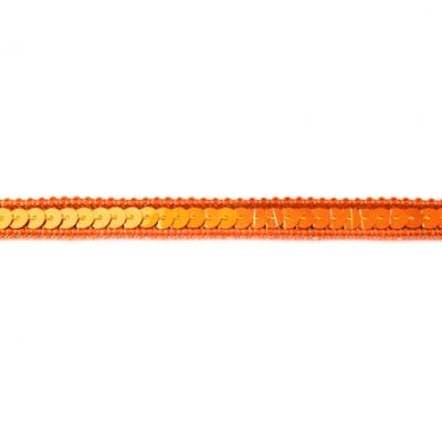 Galon Sequins 10mm Orange x1m