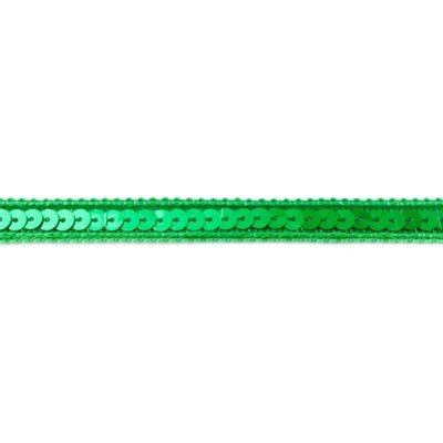 Galon Sequins 10mm Vert gazon x1m