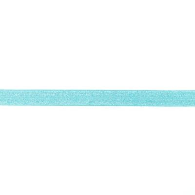 Élastique Plat Lurex 20 mm Aqua x1m