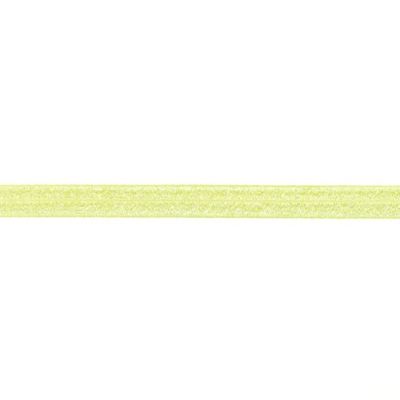 Élastique Plat Lurex 20 mm Vert citron x1m