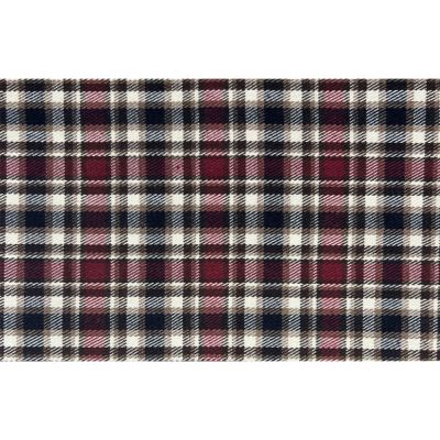 Tissu Tartan Ecossais Mattia sur fond Bordeaux - Par 10 cm