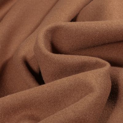 Tissu Drap de manteau uni Camel - Par 10 cm