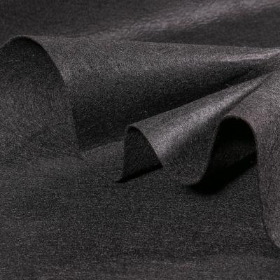 Coupon Tissu Feutrine 90 cm Noir - Coupon de 100 cm