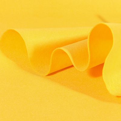 Coupon Tissu Feutrine 90 cm Jaune - Coupon de 100 cm