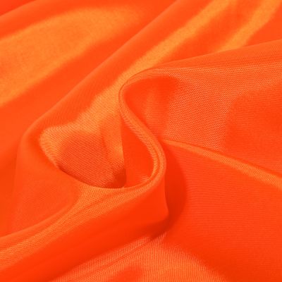 Tissu Doublure Pongé uni Orange - Par 10 cm