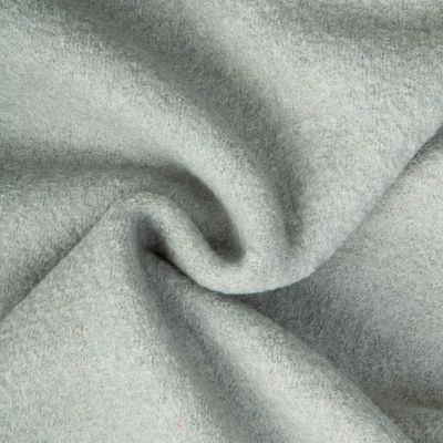 Tissu 100% Laine Bouillie uni Vert jade - Par 10 cm