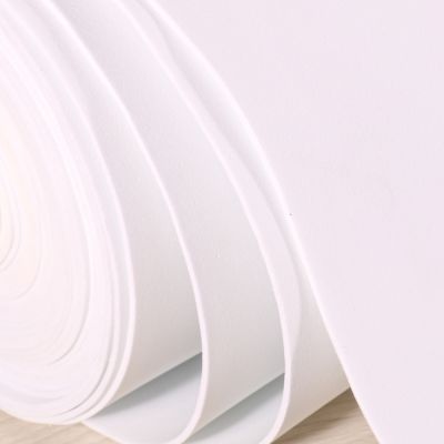 Mousse Eva unie 2 mm Blanc - Par 10 cm