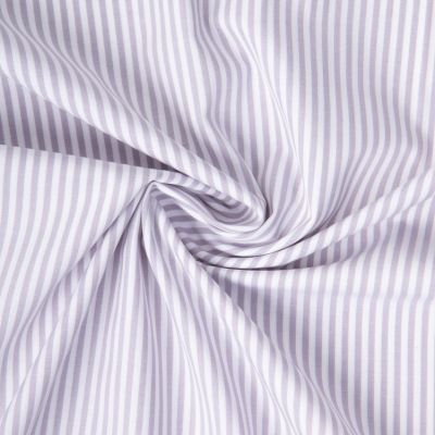 Tissu Vichy Coton rayé Gris - Par 10 cm