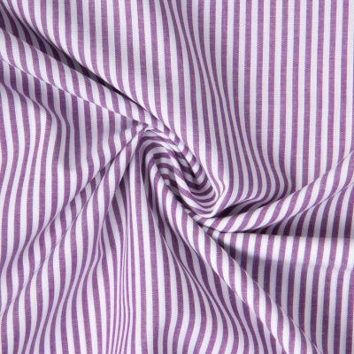 Tissu Vichy Coton rayé Violet - Par 10 cm