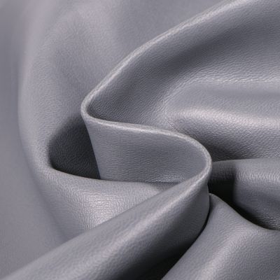 Tissu Simili cuir souple et épais uni Roma Gris - Par 10 cm