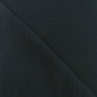 Tissu Crépon Noir x10cm