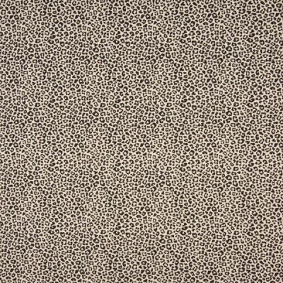 Coupon Tissu Jersey Coton Motif Léopard Marron sur fond Beige sable - Coupon de 70 cm