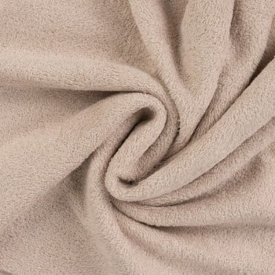 Coupon Tissu Eponge Bébé Bambou Tout doux Beige - Coupon de 40 cm