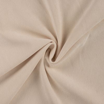 Tissu Velours milleraies uni Crème - Par 10 cm