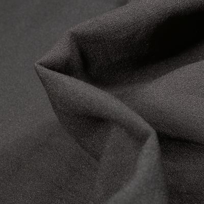 Tissu Viscose texturé uni Maxima Noir - Par 10 cm