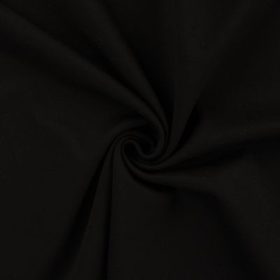 Tissu Milano Twill uni Noir - Par 10 cm
