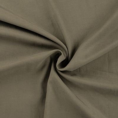 Tissu Lyocell uni Vert kaki - Par 10 cm