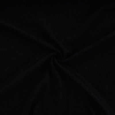 Tissu Maille Jersey uni chiné Noir - Par 10 cm