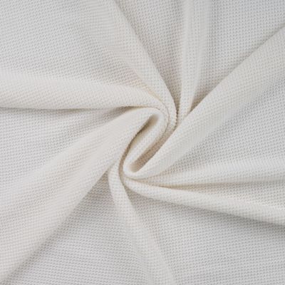 Tissu Maille aspect point mousse uni Blanc - Par 10 cm