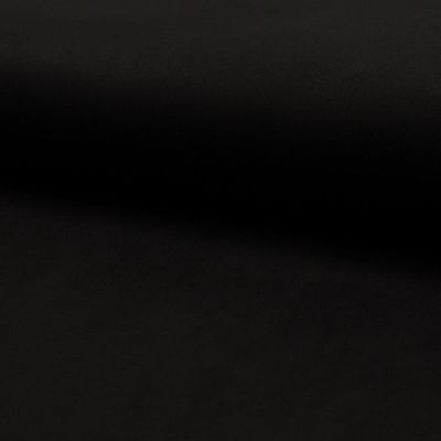 Tissu Suédine Scuba uni Noir - Par 10 cm