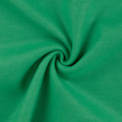 Tissu Drap de manteau Laine uni Vert - Par 10 cm