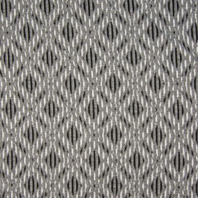 Tissu Jersey Jacquard  Losanges sur fond Gris - Par 10 cm