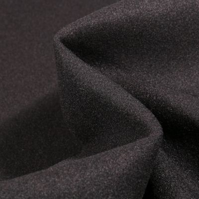 Tissu Drap de manteau Glasgow Noir - Par 10 cm