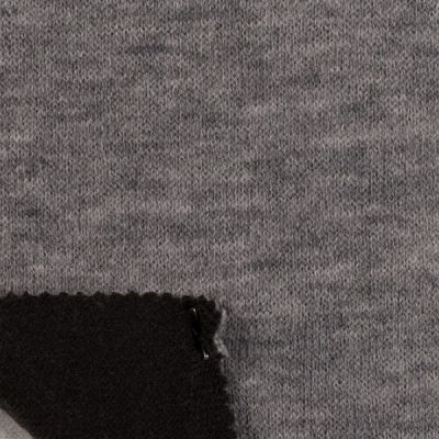 Tissu Maille Jersey double face chiné Gris - Par 10 cm