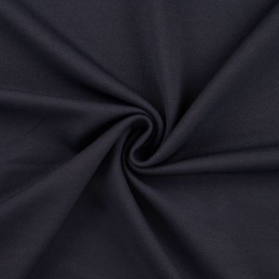 Tissu Jersey Piqué de coton spécial Polo uni Bleu marine - Par 10 cm