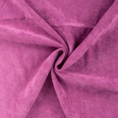 Tissu Velours tissé uni Rose fuchsia - Par 10 cm