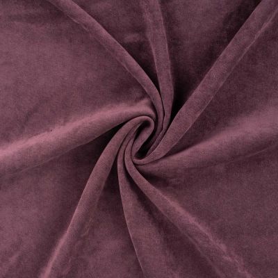 Tissu Velours tissé uni Violine - Par 10 cm