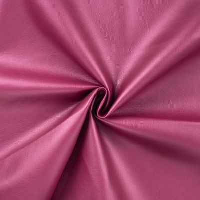 Tissu Simili cuir d&#039;habillement uni Violine - Par 10 cm