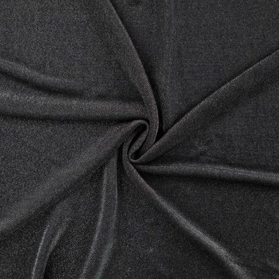 Tissu Maille Lurex Argenté sur fond Noir - Par 10 cm