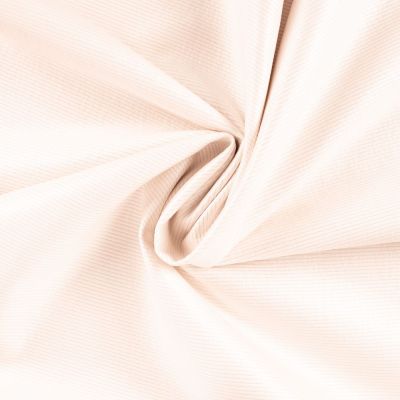 Tissu Velours Côtelé Orlane enduit uni Ecru - Par 10 cm