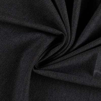 Tissu Maille Polyviscose extensible uni Gris anthracite - Par 10 cm