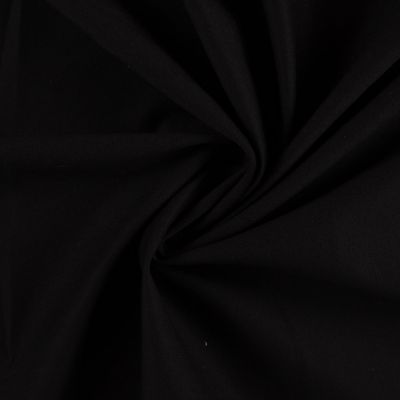 Tissu Maille Polyviscose extensible uni Noir - Par 10 cm
