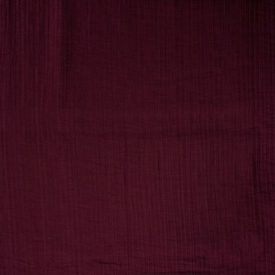 Tissu Mousseline Tencel double couche uni Pourpre - Par 10 cm