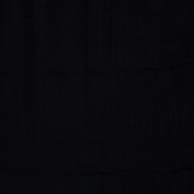 Tissu Mousseline Tencel double couche uni Noir - Par 10 cm